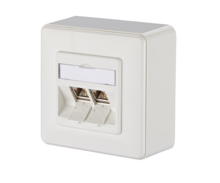 METZ CONNECT E-DAT modul 2 Port AP Cat.6A, reinweiß METZ CONNECT E-DAT modul 2 Port AP Cat.6A, reinweiß